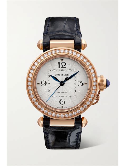 cartier rose gold watches|18 karat gold cartier watch.